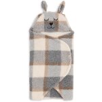 Couverture nomade bunny check boucle