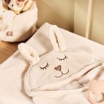 Couverture nomade bunny cloudy rib oatmeal