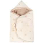 Couverture nomade hiver baby nest wabi - sabi nude haiku birds natural