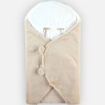 Couverture nomade  longs poils mix & match ivoire