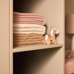 Couverture en polaire cosy knit wild rose (75 x 100 cm)