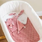 Couverture supersoft wavy vieux rose (75 x 100 cm)