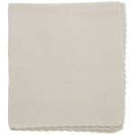 Couverture tricot bébé beige (75 x 100 cm) Couverture tricot bébé beige (75 x 100 cm)