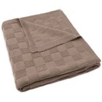 Couverture en tricot box knit milky coffee (100 x 150 cm) Couverture en tricot box knit milky coffee (100 x 150 cm)