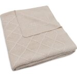 Couverture en tricot check knit oatmeal (100 x 150 cm) Couverture en tricot check knit oatmeal (100 x 150 cm)
