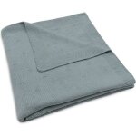 Couverture en tricot cosy knit sea green (100 x 150 cm)