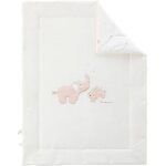 Couverture en veloudoux bali, moka & snow (75x100 cm)