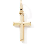Pendentif croix droite (or jaune 9 carats)