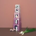Cubes empilables en bois lapin (5 cubes)