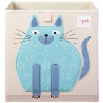 Cube de rangement en tissu chat