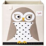 Cube de rangement en tissu chouette
