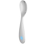 Cuillère naissance baby spoon bleue en métal argenté Cuillère naissance baby spoon bleue en métal argenté