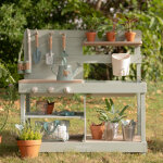 Cuisine d'ext�rieur en bois vert