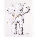 Tableau �l�phant (30 x 40 cm)
