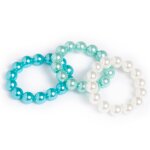 Set bracelets perles bleu