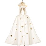 Cape licorne blanc cass� (4 - 8 ans)