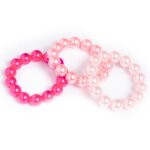 Set bracelets perles rose