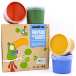 Coffret aki peinture aux doigts naturelle et vegan (assort. 4 pots)