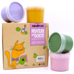 Coffret luka peinture aux doigts naturelle et vegan (assort. 4 pots)