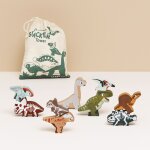 Dinosaures en bois fsc � empiler