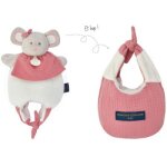 Doudou amusette 3 en 1 souris les petits futs