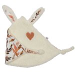 Doudou attache sucette caramel forest lapin petit c?ur (35 x 25 cm)
