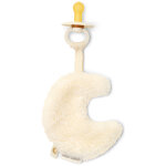 Doudou attache - t�tine lune pure soft white