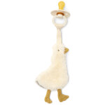 Doudou attache - t�tine en gaze de coton oie