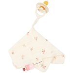 Doudou attache - t�tine en gaze de coton fairy blossom