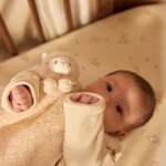 Doudou attache sucette alpaca paco
