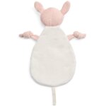 Doudou attache sucette biche en tricot rose p�le