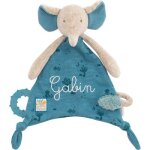 Doudou attache sucette lphant sous mon baobab (personnalisable)