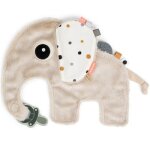 Doudou attache - sucette elphee sable Doudou attache - sucette elphee sable