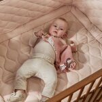 Doudou attache sucette flamant rose safari friends