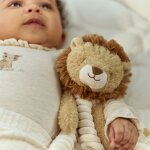 Doudou attache sucette lion safari friends