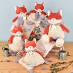 Doudou attache - sucette romarin le renard (19 cm)