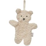 Doudou attache sucette teddy bear naturel