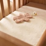 Doudou attache sucette teddy bear wild rose