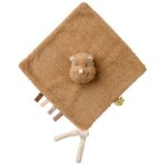 Doudou attache sucette teddy rhino caramel