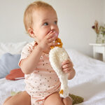 Doudou attache sucette tiny farmer oie