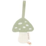 Doudou attache - ttine en gaze de coton champignon