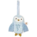 Doudou attache - ttine en gaze de coton chouette forest friends