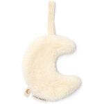 Doudou attache - t�tine lune pure soft white