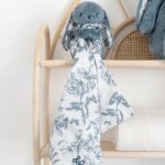 Doudou augustin le lapin bleu