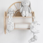 Doudou augustin le lapin gris