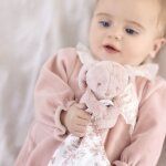 Doudou augustin le lapin rose