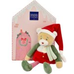Doudou farceur et sa maisonnette cannelle (27 cm)