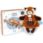 Doudou marionnette panda roux