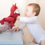 Doudou marionnette renard