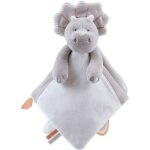 Doudou marionnette triceratops ops en veloudoux greige (27 cm)